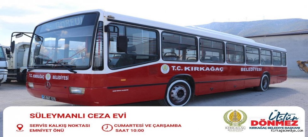 Kırkağaç Belediyesinden Ücretsiz Servis 