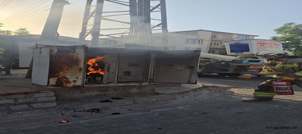 KIRKAĞAÇTA TRAFO YANGINI