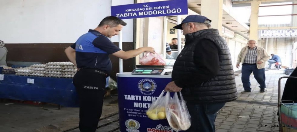 PERŞEMBE PAZARINDA TARTI KONTROL NOKTALARI 