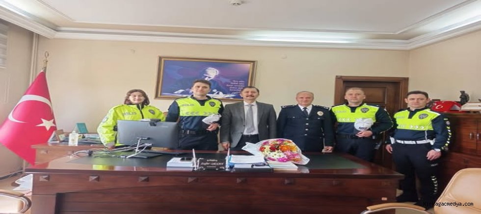TRAFİK HAFTASINDA KAYMAKAM  ZAFER OKTAY ZİYARET EDİLDİ.