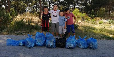 BÜYÜKLER KİRLETTİ, ÇOCUKLAR TEMİZLEDİ