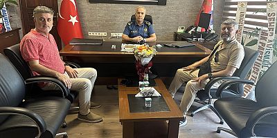 GAZETECİLERDEN EMNİYET MÜDÜRÜNE ZİYARET