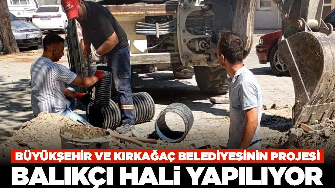 Kırkağaç Balıkçı Hali Projesi Hız Kesmeden Devam Ediyor