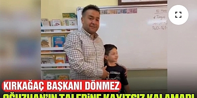 Kırkağaç Belediye Başkanı Üstün Dönmez'den öğrencilere ziyaret