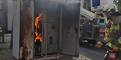 KIRKAĞAÇTA TRAFO YANGINI