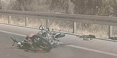 Motor kazası Sürücü Hayatını Kaybetti