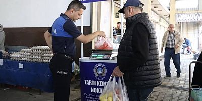 PERŞEMBE PAZARINDA TARTI KONTROL NOKTALARI 