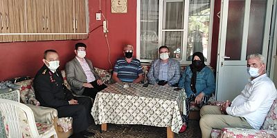 ŞEHİT AİLLERİNİ ZİYARET ETTİLER. 
