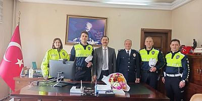 TRAFİK HAFTASINDA KAYMAKAM  ZAFER OKTAY ZİYARET EDİLDİ.