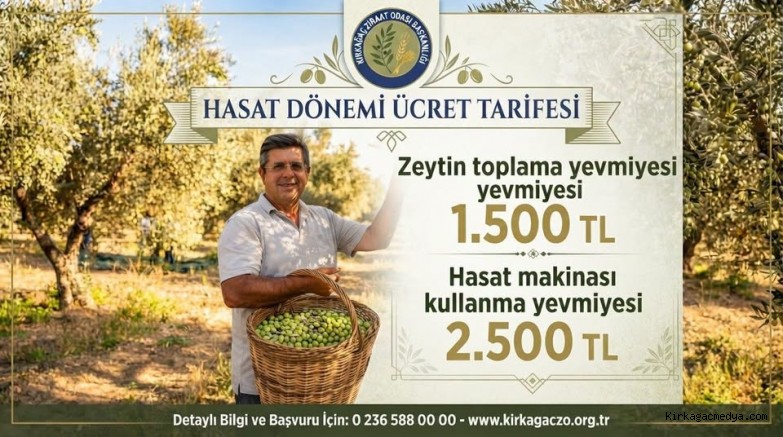 ZEYTİN  TOPLAMA YEVMİYELERİ BELİRLENDİ. 